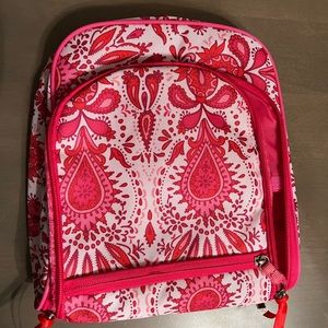 Red paisley pattern toiletries bag for sale!
